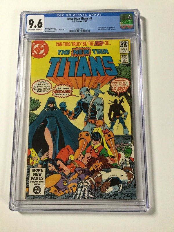 The New Teen Titans 2 Cgc 9.6 Ow/w Pages Dc Comics