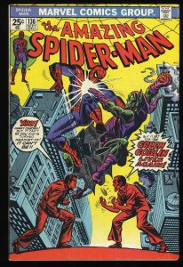 Amazing Spider-Man #136 FN 6.0 Classic Green Goblin Cover!