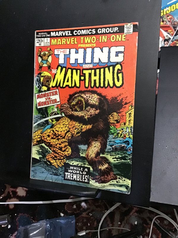 Marvel Two-in-One #1 (1974) 1st issue key! The Thing vs. Man-Thing! FN+ Wow!
