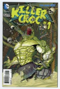 Batman & Robin #23.4 (2011 v2) Tim Seeley Killer Croc Lenticular Cover NM