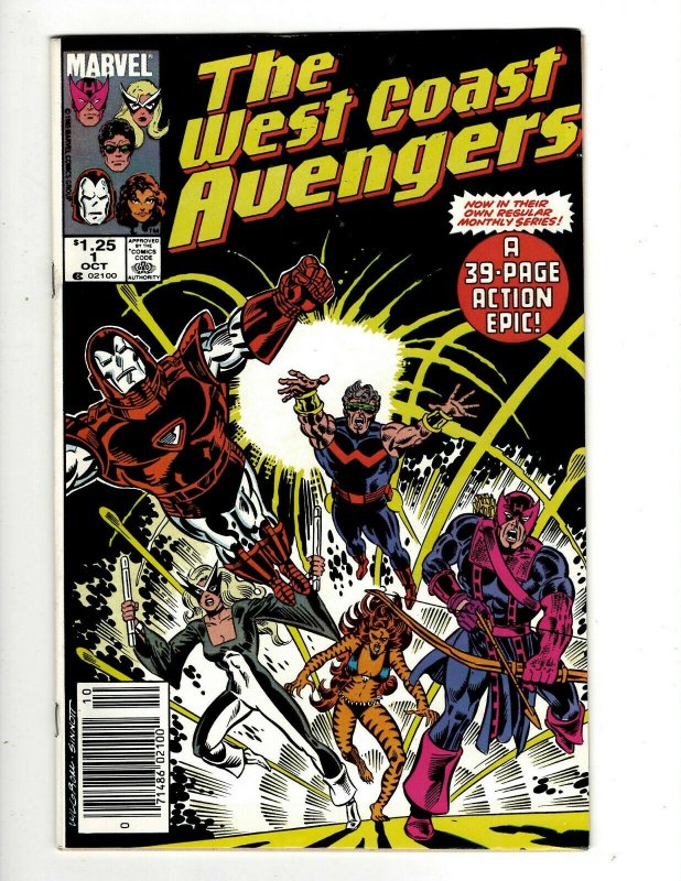 12 The West Coast Avengers Marvel Comic Books #1 3 4 5 7 8 10 11 12 13 15 16 GB2