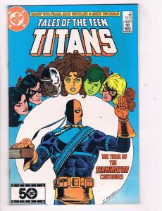 New Teen Titans (1980) (Tales of ...) #54 DC Comic Book Trial of Terminator HH3