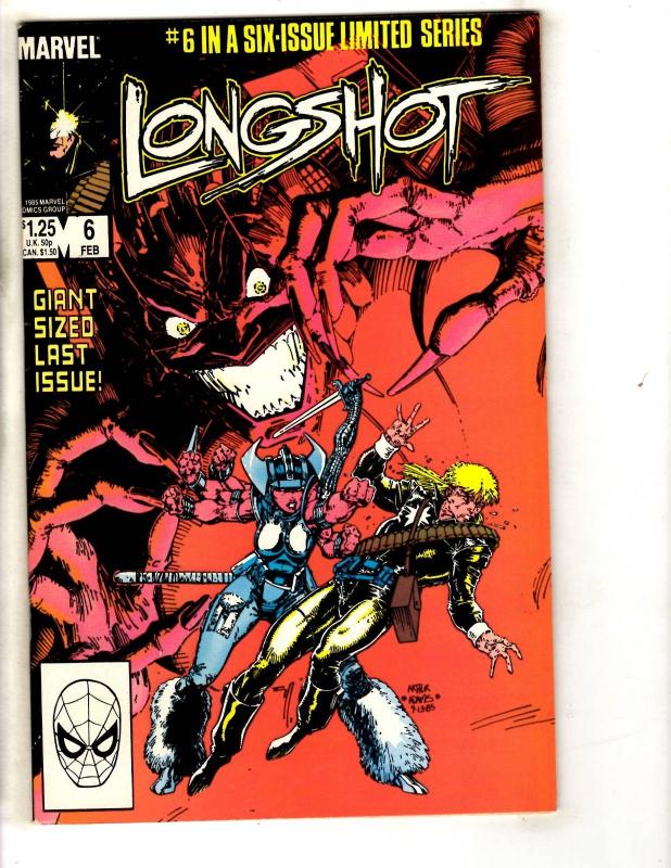 Lot Of 2 Longshot Marvel Comic Books # 5 NM & # 6 NM X-Men Avengers Hulk SS10