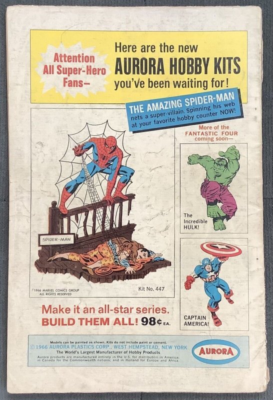 Fantasy Masterpieces #6 (1966, Marvel) Lower Grade