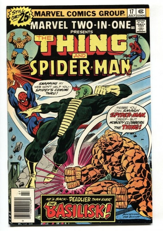 Marvel Two-In-One #17 1976 Thing- Spider-Man-High Grade