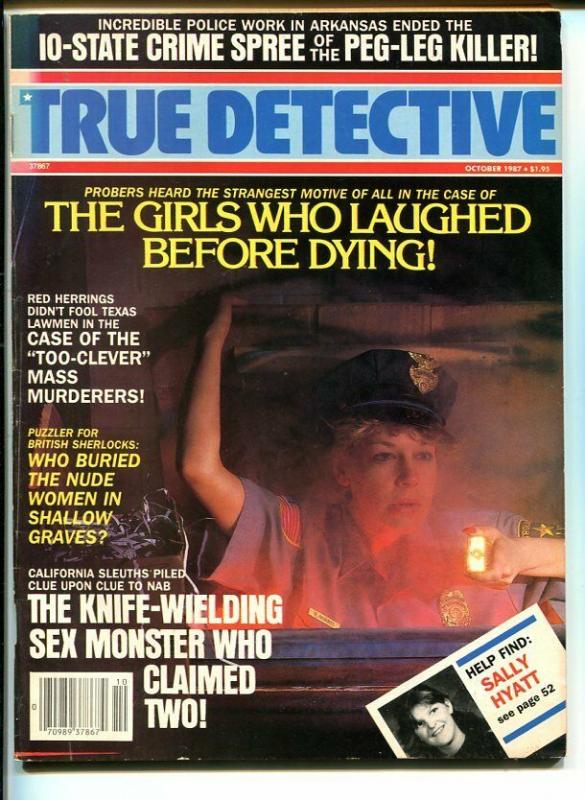 TRUE DETECTIVE-SEPT 1987-VG/FN-HARD BOILED-SPICY-MURDER-RAPE-KNIFE-WIE VG/FN