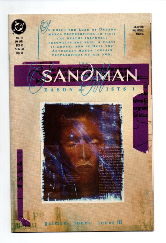 Sandman #22 - 1st app Mazikeen and Daniel Hall - Gaiman - 1991 - (-NM) 