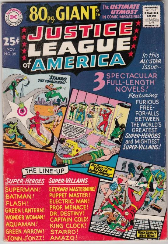 Justice League of America #39 (Nov-65) VF/NM High-Grade Justice League of Ame...