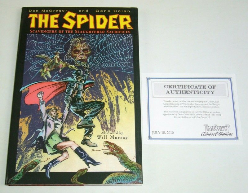 The Spider: Scavengers of the Slaughtered Sacrifices HC signed by Colan w/COA