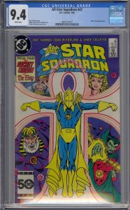 ALL-STAR SQUADRON #47 CGC 9.4 DOCTOR FATE WHITE PAGES