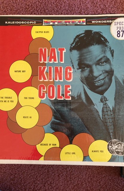 Nat King Cole-Nat Cole, 1960s shrinkwrap high gloss LP