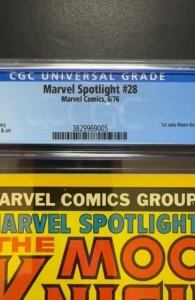 Marvel Spotlight #28 (1976) CGC 7.5 1ST SOLO MOON KNIGHT STORY!