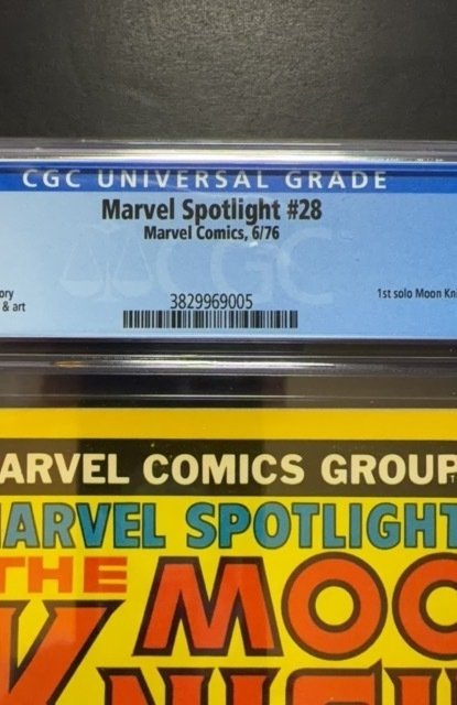 Marvel Spotlight #28 (1976) CGC 7.5 1ST SOLO MOON KNIGHT STORY!