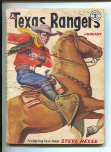 Texas Rangers 1/1959-British edition-original cover art-rare-Steve Reese of R...