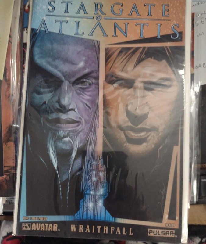 STARGATE  ATLANTIS  # 1  2006 avatar DRAKE PAINTED COVER WRAITHFALL HTF RARE