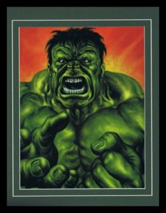 Incredible Hulk Framed 11x14 Marvel Masterpieces Poster Display 