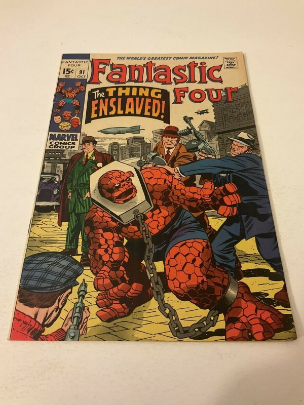 Fantastic Four 91 Vf- Very Fine- 7.5 Marvel Comics