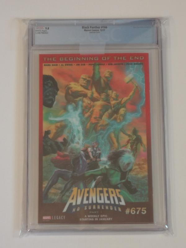 Black Panther #166 CGC 9.8; Lenticular homage to Incredible Hulk #340!!