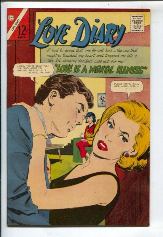 Love Diary #48 1967-Charlton-12¢ cover price-spy story-Love Is A Mental Illn...