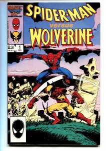 Spider-Man versus Wolverine #1 comic book 1987 Marvel Cross-over VG/FN 