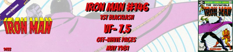 Iron Man 146 VF- 7.5 1st Blacklash Marvel 1981