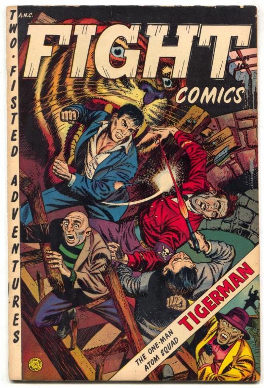 Fight Comics #86 1954- LAST ISSUE- Tigerman VG-