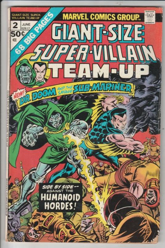 Super-Villain Team-Up #2 (Oct-75) VF High-Grade Namor the Sub-Mariner, Doctor...