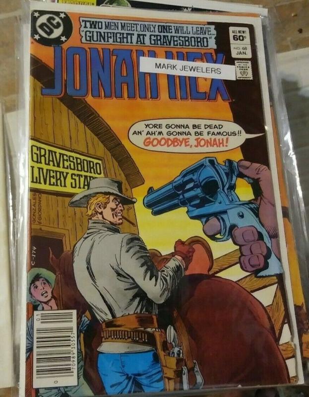 JONAH HEX # 68 1983 DC  WESTERN +RARE MARK JEWELERS VARIANT 