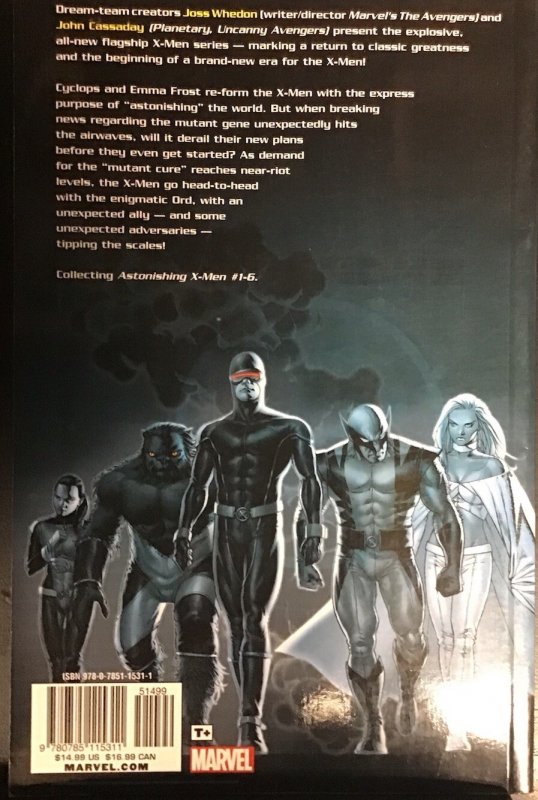 Astonishing X-Men Gifted Vol 1 Marvel Comics Trade Paperback 6th Printing Whedon