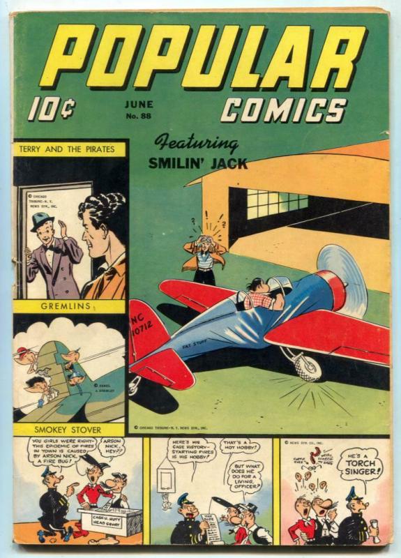 Popular Comics #88 1943- Three Little Gremlins- FN+