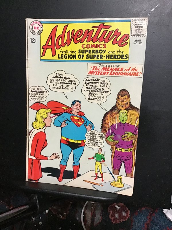 Adventure Comics #330 (1965) legion of superheroes mixed power cover! FN+ Wow!