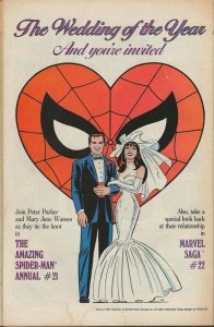 Strange Tales #6 ORIGINAL Vintage 1987 Marvel Comics w/ Spiderman Wedding Ad 