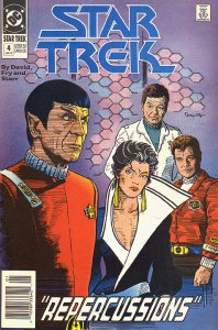 STAR TREK   (1989 Series)  (DC) #4 NEWSSTAND Very Good Comics Book