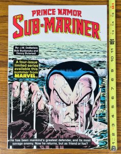 1984 PRINCE NAMOR THE SUB-MARINER PROMOTIONAL POSTER 16X11 Marvel Comics NM