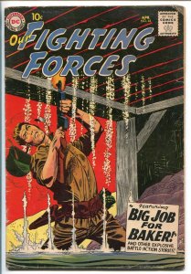 OUR FIGHTING FORCES #44-1959-DC-SILVER AGE-RUSS HEATH-FROGMAN-DRUCKER-vg