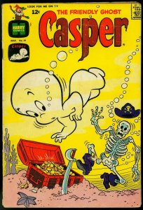 FRIENDLY GHOST, CASPER COMICS #91 1966-SKELETON-PIRATE COVER G/VG