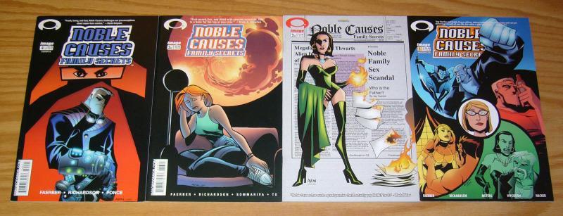 Noble Causes: Family Secrets #1-4 VF/NM complete series  kirkman's invincible 3A