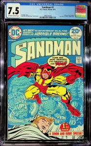 The Sandman #1 (1975) - CGC 7.5 - Cert #3996530004