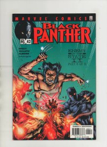 Black Panther #42 - Wolverine & Iron Man Cover! - (Grade 9.2) 2002