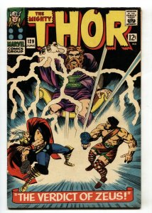 THOR #129 comic book-JACK KIRBY-1966-MARVEL silver-age FN/VF