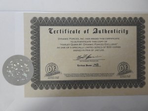 Harley Quinn #1 Dynamic Forces Exclusive Signed by Jae Lee W/ COA- LDT 500