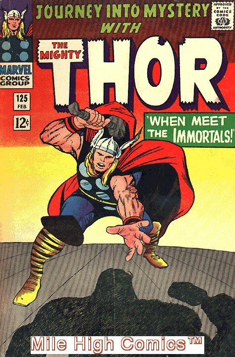 THOR  (1962 Series) (#83-125 JOURNEY INTO MYSTERY, 126-502) #125 Very Good