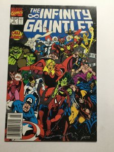 Infinty Gauntlet 2 Near Mint Nm Newsstand Edition Marvel