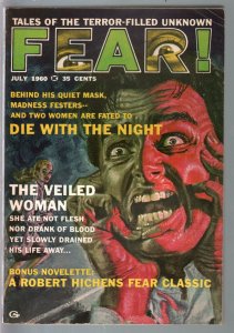 Fear! #2-7/1960-hardboiled pulp-horror-terror-mystery-pulp digest-VF