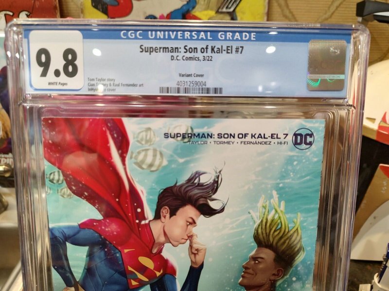 SUPERMAN SON OF KAL-EL #7 INHYUK LEE VARIANT (2022) CGC 9.8