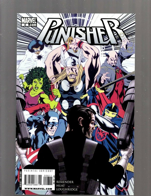 Lot Of 12 Punisher Marvel Comic Books # 1 2 3 4 5 6 7 8 9 10 11 12 SpiderMan RP4