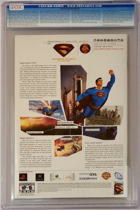 Wonder Woman #1 DC 2006 CGC 9.8 Adam Kubert Variant Cover Top Census Grade