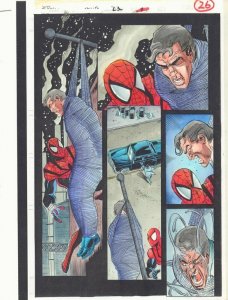 Spectacular Spider-Man #230 p.26 Color Guide Art - Ben Reilly by John Kalisz