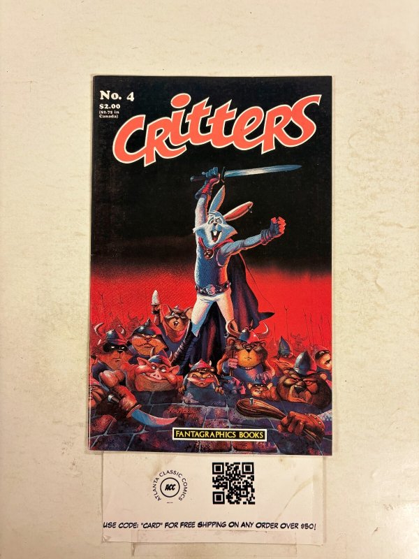 Critters #4 NM Fantagraphics Comic Books 20 HH110