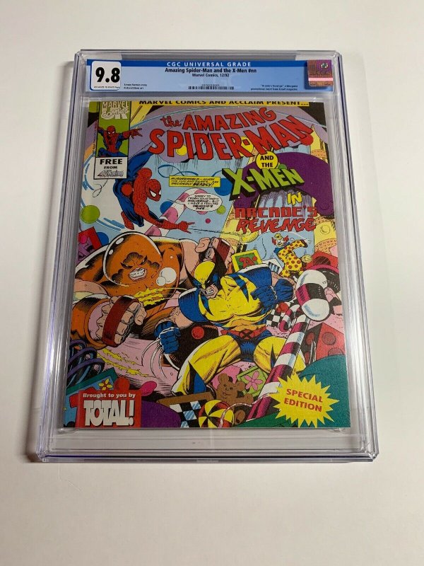 Amazing Spider-man And The X-men Arcade’s Revenge Nn 1 Cgc 9.8 UK Nintendo Promo